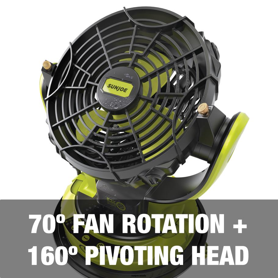 Tools | Sun Joe 24V-MSTFAN-LTE 24-Volt* IONMAX Cordless Indoor/Outdoor Misting Fan Kit W/ 6-Gallon Portable Bucket | 60 Sq. Ft. Coverage | W/ 2.0-Ah Battery + Charger X862F189