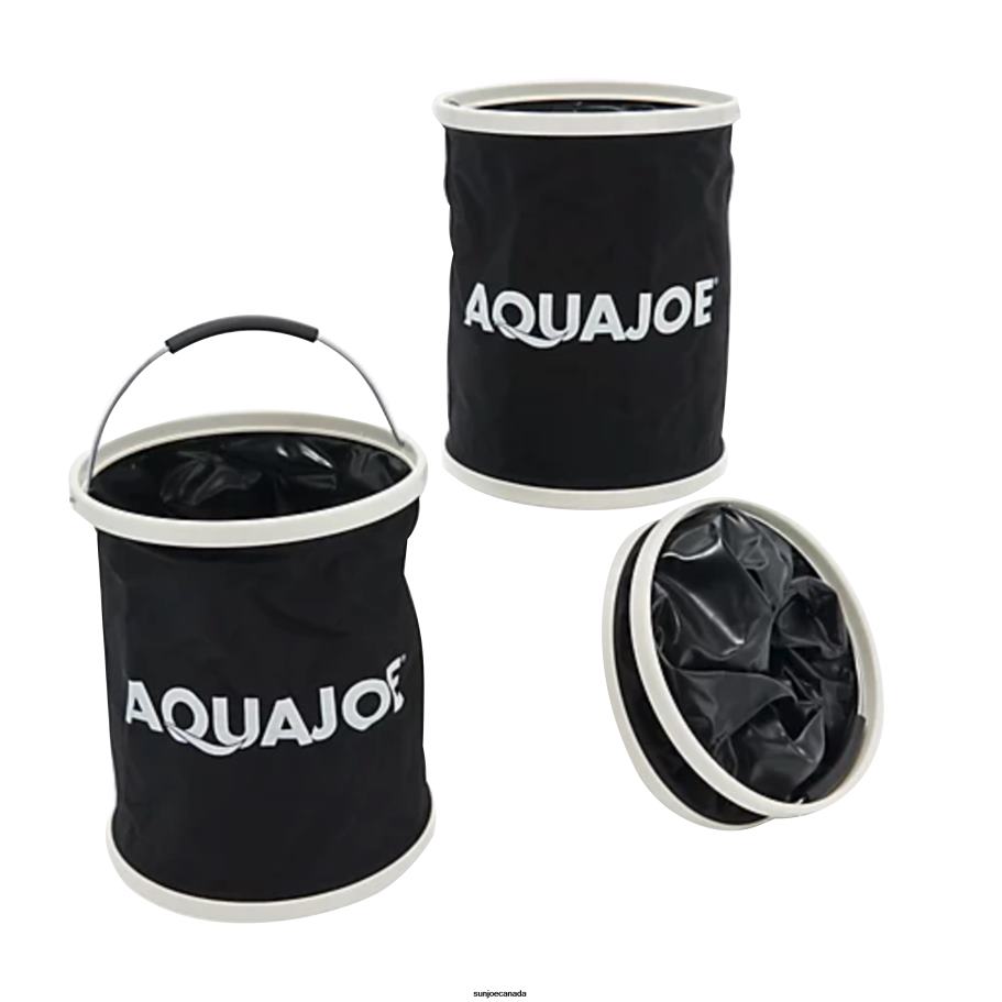 Tools | Sun Joe Aqua Joe AJ-FB3-BLK Portable Folding Buckets | Set of 3 | 3.4 Gallon (Black) X862F818
