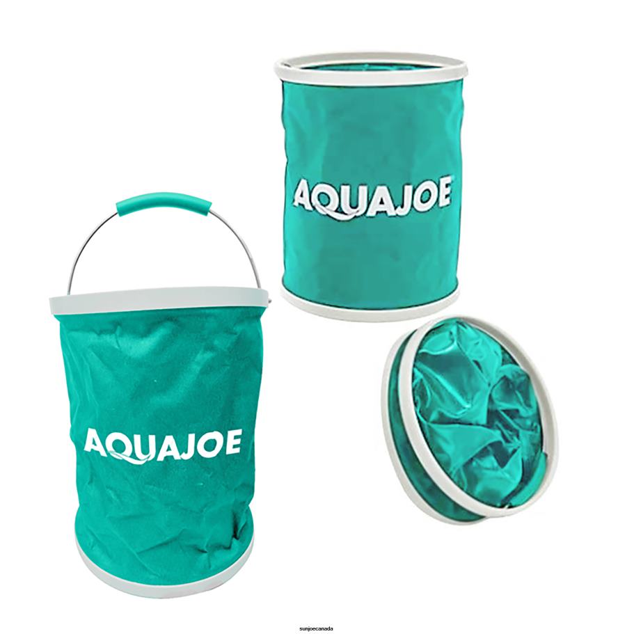 Tools | Sun Joe Aqua Joe AJ-FB3-TRQ Portable Folding Buckets | Set of 3 | 3.4 Gallon (Turquoise) X862F355