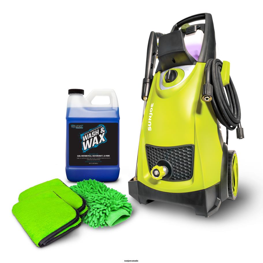 Tools | Sun Joe Pressure Washer Wash and Wax Bundle |Includes Concentrate, Wash Mitt, and Microfiber Cloth | Tough on Dirt, Gentle on Paint X862F414