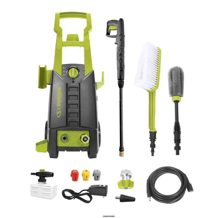 Tools | Sun Joe SPX2700-MAX Electric Pressure Washer | 13-Amp | Included Utility Bristle Brush and Rim Brush | Quick Connect + Turbo Nozzles X862F232