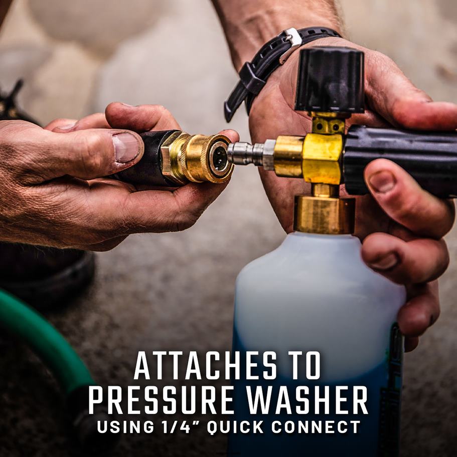 Tools | Sun Joe Slick Products SP1135 Pressure Washer Foam Cannon Bundle | w/ Wash & Wax Concentrate | Adjustable Dial | 1/4'' Quick-Connect X862F828