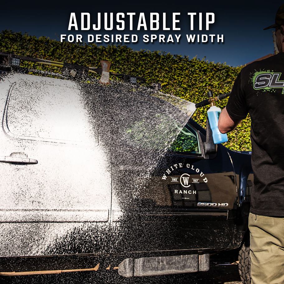 Tools | Sun Joe Slick Products SP1135 Pressure Washer Foam Cannon Bundle | w/ Wash & Wax Concentrate | Adjustable Dial | 1/4'' Quick-Connect X862F828
