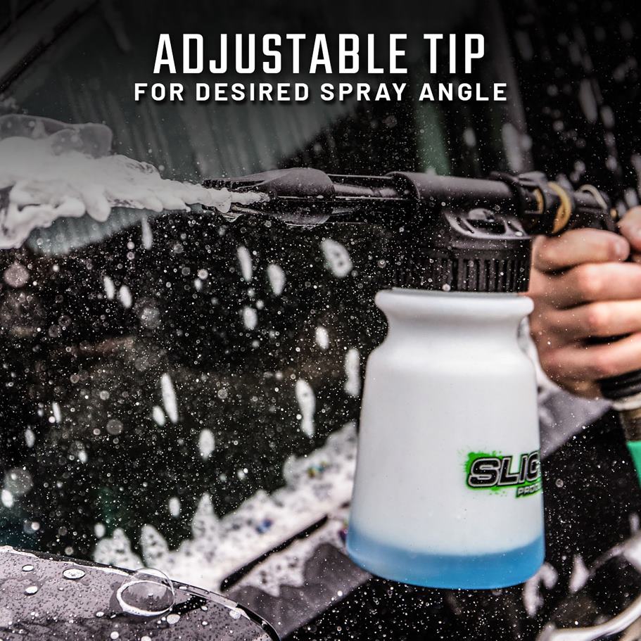 Tools | Sun Joe Slick Products SP1136 Hose-Powered Foam Gun Bundle | w/ Off-Road Wash Concentrate | Adjustable Dial | Instant Foam Wash X862F435