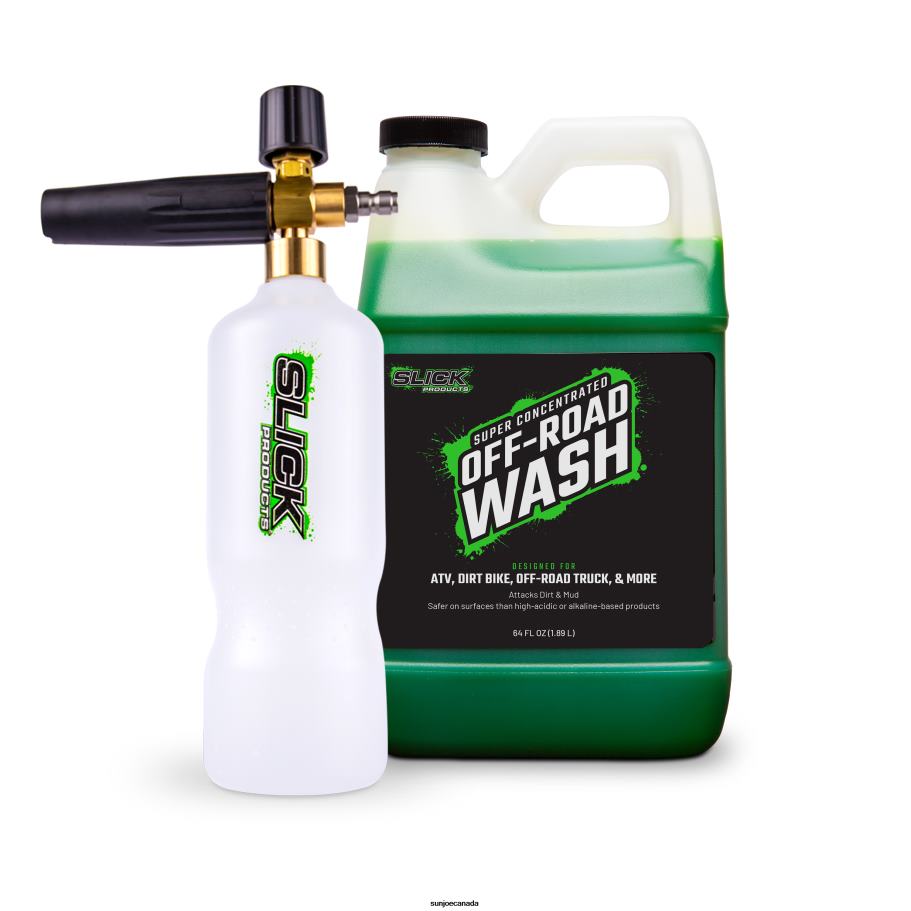 Tools | Sun Joe Slick Products SP1137 Pressure Washer Foam Cannon Bundle | w/ Off-Road Wash Concentrate | Adjustable Dial | 1/4'' Quick-Connect X862F829