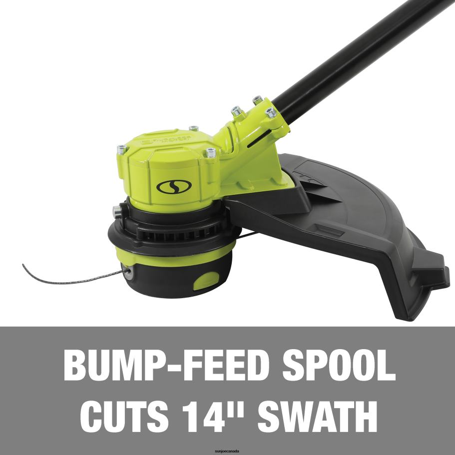 Tools | Sun Joe 24V-ST14B 24-Volt* IONMAX Cordless Dual-Line String Trimmer Kit | 14-inch | 2-Speed | Brushless Motor | W/ 4.0-Ah Battery + Quick Charger X862F196
