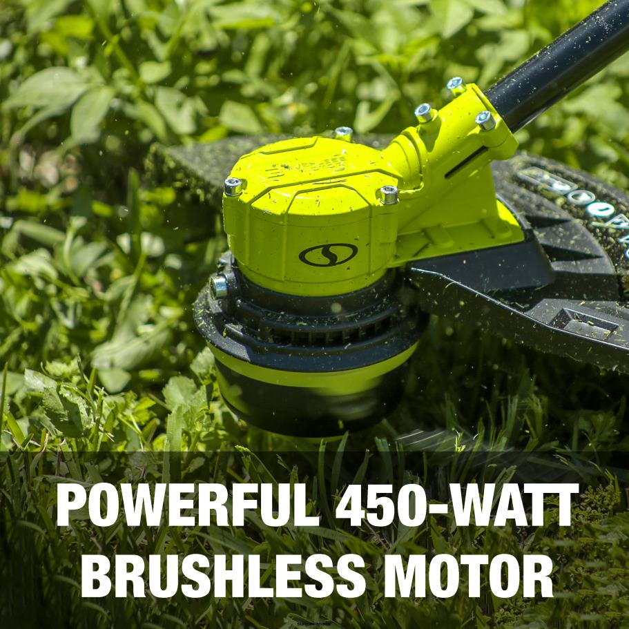 Tools | Sun Joe 24V-ST14B 24-Volt* IONMAX Cordless Dual-Line String Trimmer Kit | 14-inch | 2-Speed | Brushless Motor | W/ 4.0-Ah Battery + Quick Charger X862F196