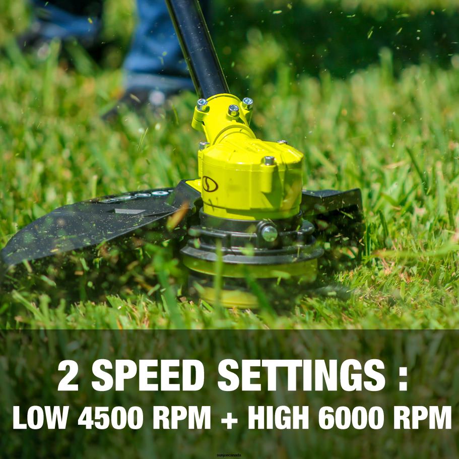 Tools | Sun Joe 24V-ST14B 24-Volt* IONMAX Cordless Dual-Line String Trimmer Kit | 14-inch | 2-Speed | Brushless Motor | W/ 4.0-Ah Battery + Quick Charger X862F196