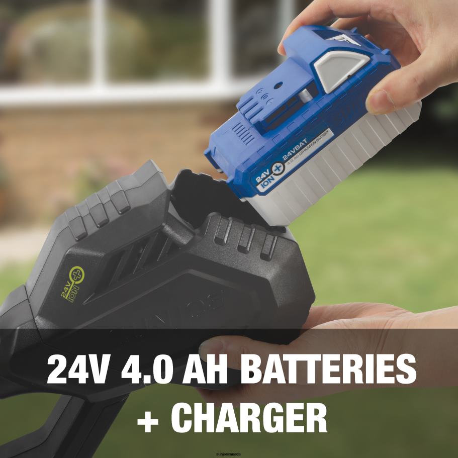 Tools | Sun Joe 24V-ST14 24-Volt* IONMAX Cordless String Trimmer Kit | 12-inch | Multi-Angle Head | W/ 4.0-Ah Battery + Charger X862F160