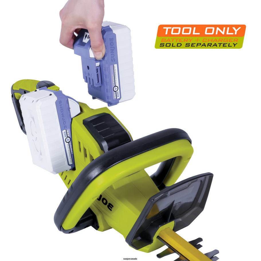 Tools | Sun Joe 24V-X2-24HT-CT 48-Volt IONMAX Cordless Hedge Trimmer | 24-inch | Tool Only X862F202