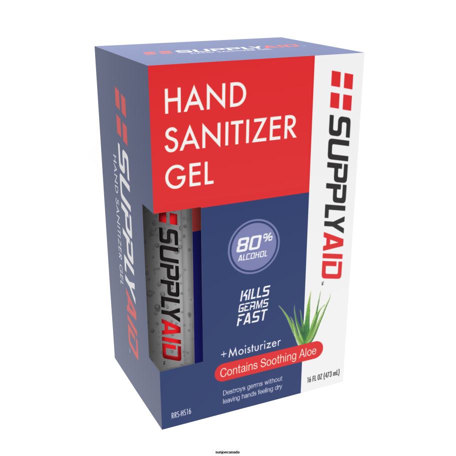 Tools | Sun Joe SupplyAID Hand Sanitizer Gel W/ Soothing Aloe | 4-Pack Bundle | 16-oz | FDA # 74035-1051-5 X862F861