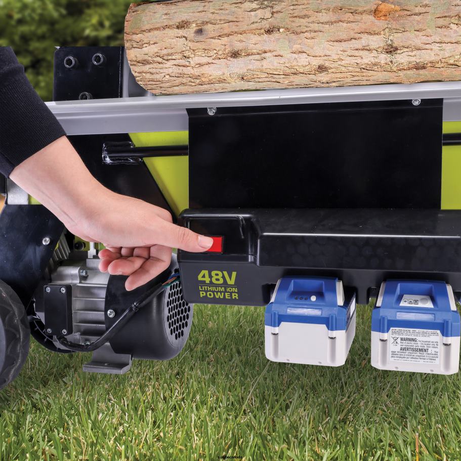 Tools | Sun Joe 24V-X2-LS6T-CT 48-Volt Cordless Hydraulic Log Splitter | 1800 Watts & 2900 PSI | 6 Ton Splitting Force | Tool Only X862F206