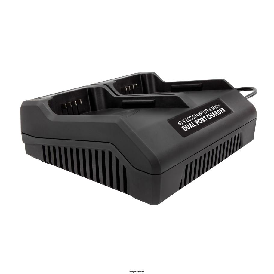 Tools | Sun Joe Snow Joe + CERTIFIED AUTHENTIC iCHRG40-DPC iONMAX Lithium-Ion Battery Dual Port Charger | 40 Volt X862F767