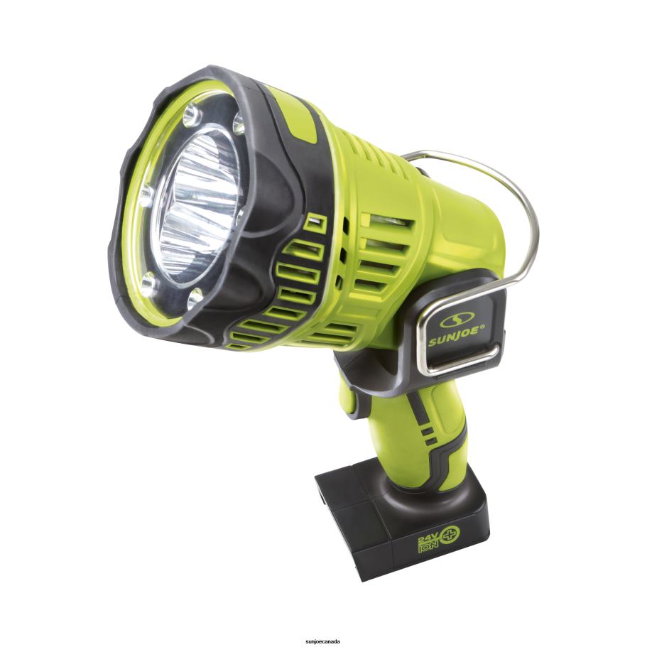 Tools | Sun Joe 24V-1500FL-CT 24-Volt IONMAX Handheld Flashlight/Spotlight/Flood | 700 Yard Reach Illumination | 5 Light Modes | 1500 Lumens Max | 90-Degree Pivot Head | Belt Hook | Tool Only X862F718