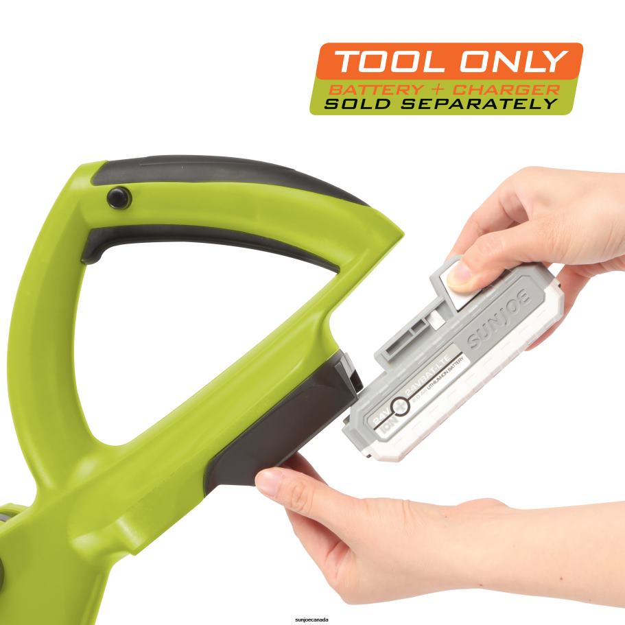 Tools | Sun Joe 24V-SB10-CT 24-Volt IONMAX Cordless SharperBlade Stringless Lawn Trimmer | 10-Inch | Tool Only X862F755
