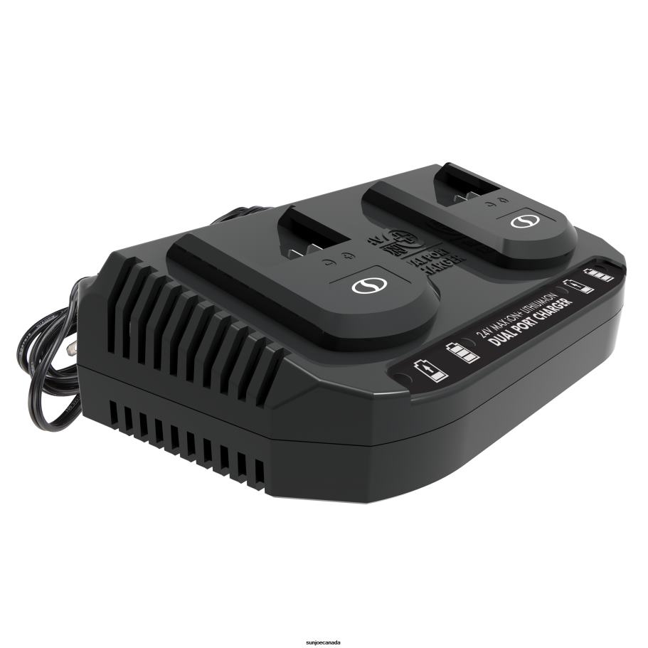 Tools | Sun Joe Snow Joe + CERTIFIED AUTHENTIC 24-Volt* Starter Kit | W/ 2x 2.0-Ah Batteries + Dual Port Charger X862F168