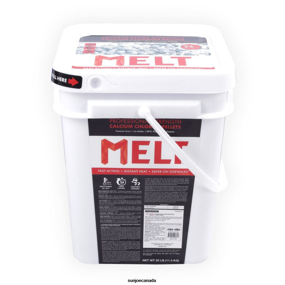 Tools | Sun Joe Snow Joe MELT25CCP-BKT Calcium Chloride Pellets Professional Strength Ice Melter | 25-Lbs. X862F60