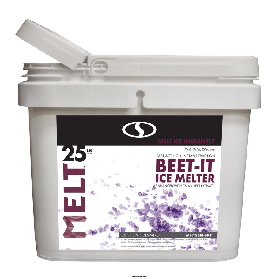Tools | Sun Joe Snow Joe MELT25IB-BKT Beet-It Ice Melter w/ CMA & Beet Extract | 25-Lbs. X862F63