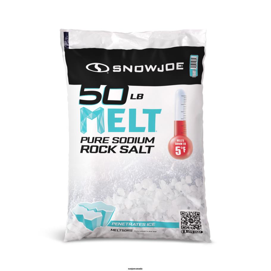 Tools | Sun Joe Snow Joe MELT50RS Pure Sodium Rock Salt Ice Melter | 50 Lbs. X862F47