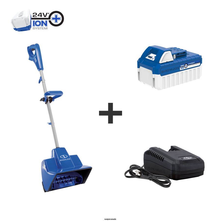 Tools | Sun Joe Snow Joe 24V-SS11 24-Volt* IONMAX Cordless Snow Shovel Kit | 11-Inch | W/ 4.0-Ah Battery and Charger X862F697