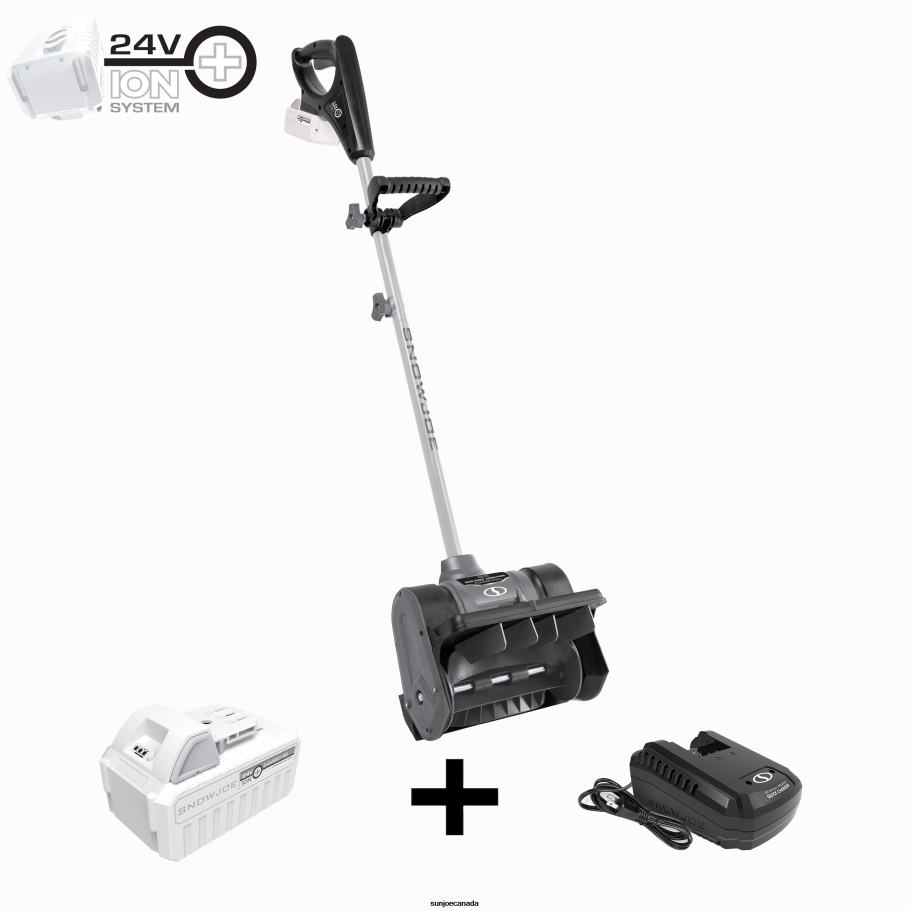 Tools | Sun Joe Snow Joe 24V-SS12-XR-GRY 24-Volt* IONMAX Cordless Snow Shovel Kit | 12-inch | W/ 5.0-Ah Battery + Charger (Gray) X862F89