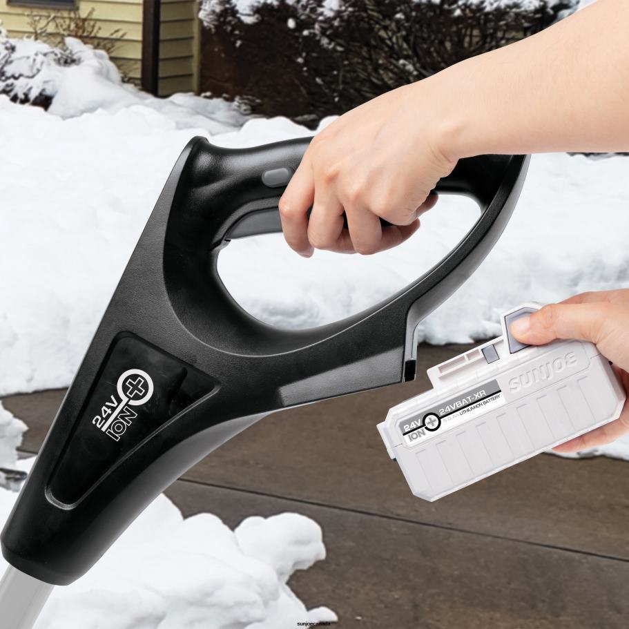Tools | Sun Joe Snow Joe 24V-SS12-XR-GRY 24-Volt* IONMAX Cordless Snow Shovel Kit | 12-inch | W/ 5.0-Ah Battery + Charger (Gray) X862F89