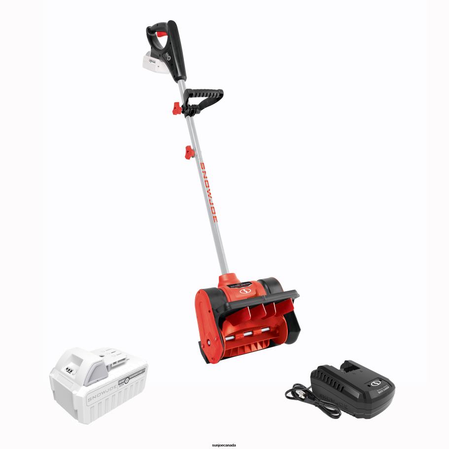 Tools | Sun Joe Snow Joe 24V-SS12-XR-RED 24-Volt* IONMAX Cordless Snow Shovel Kit | 12-inch | W/ 5.0-Ah Battery + Charger (Red) X862F704