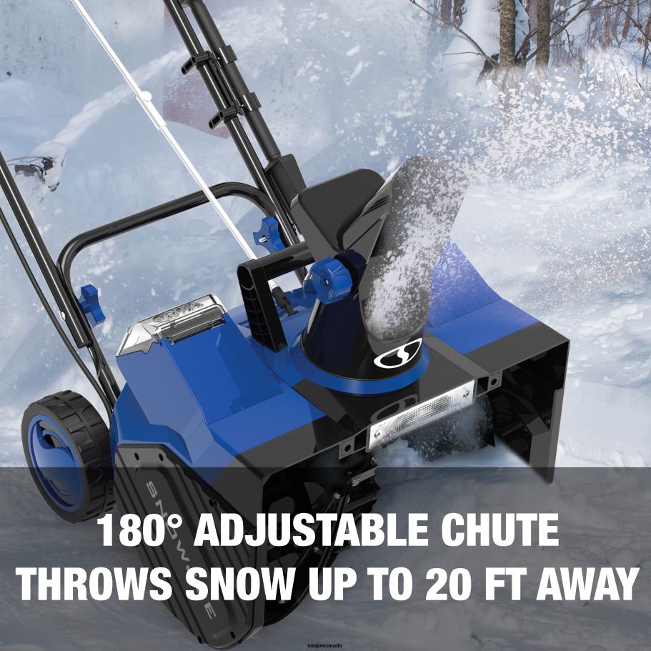 Tools | Sun Joe Snow Joe 24V-X2-SB18 48-Volt* IONMAX Cordless Snow Blower Kit | 18-Inch | W/ 2 x 4.0-Ah Batteries and Charger X862F695
