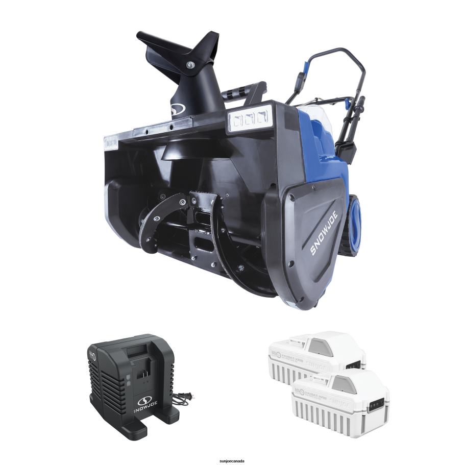 Tools | Sun Joe Snow Joe 24V-X2-SB22 48-Volt* MAX IONMAX Cordless Single-Stage Snow Blower Kit | 22-Inch | Brushless 1600W Motor | W/ 2 x 8.0-Ah High Performance Batteries + High Speed Dual Port Charg