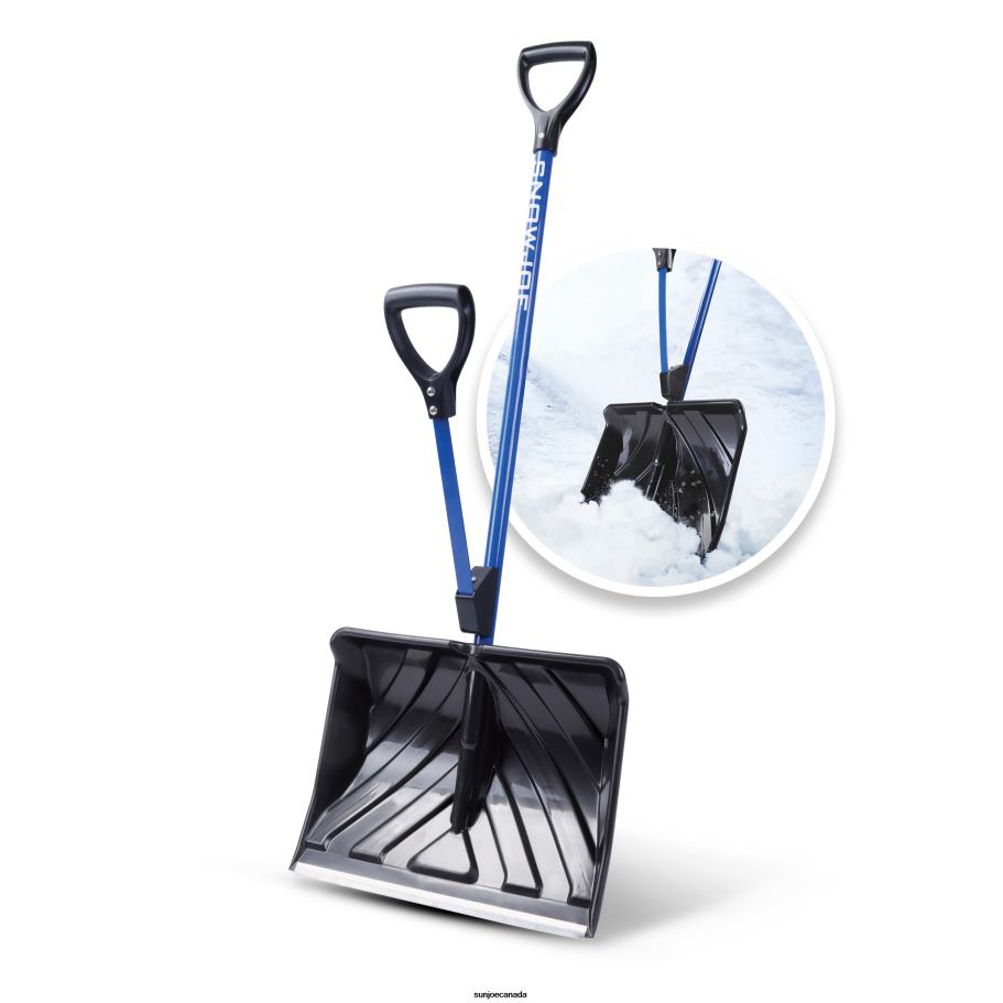 Tools | Sun Joe Snow Joe SJ-SHLV01M Shovelution Strain-Reducing Snow Shovel | 18-Inch | Spring Assisted Handle | Retail Ready X862F115