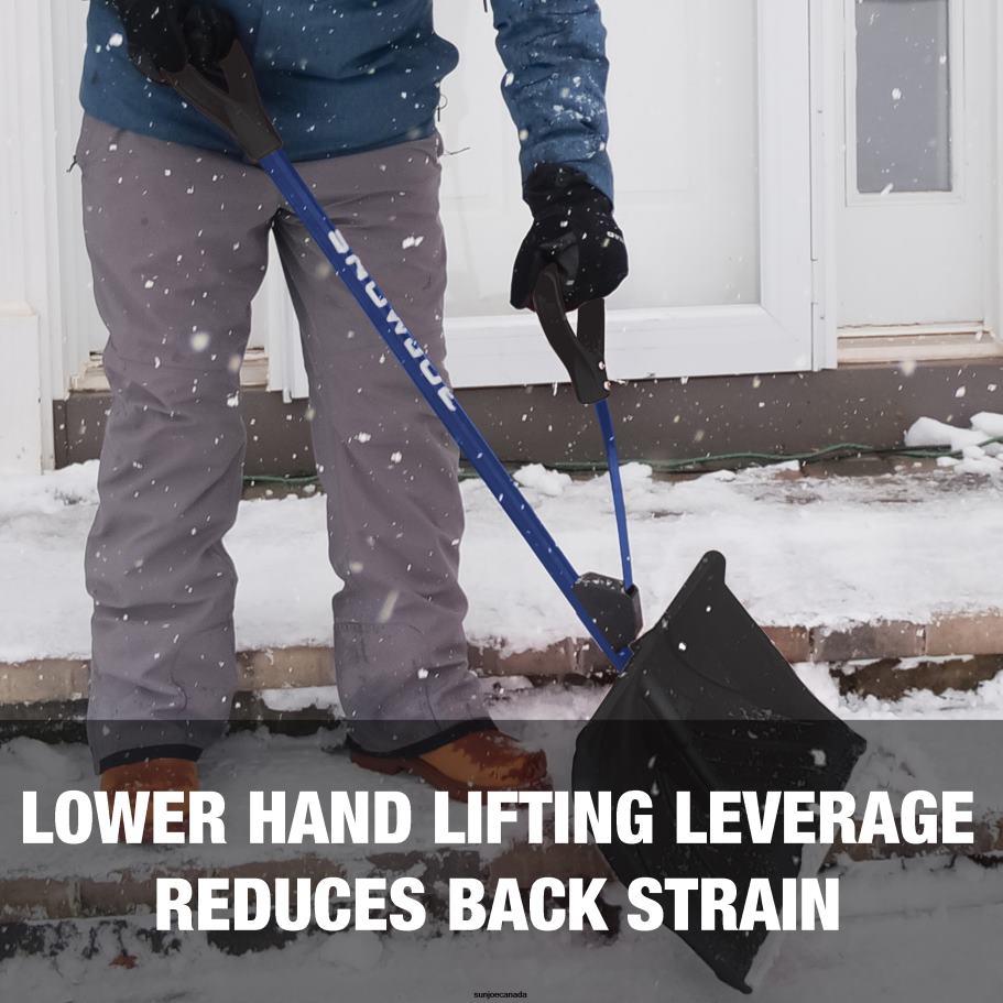 Tools | Sun Joe Snow Joe SJ-SHLV20 Shovelution Strain-Reducing Snow Shovel | 20-Inch | Spring Assisted Handle X862F109