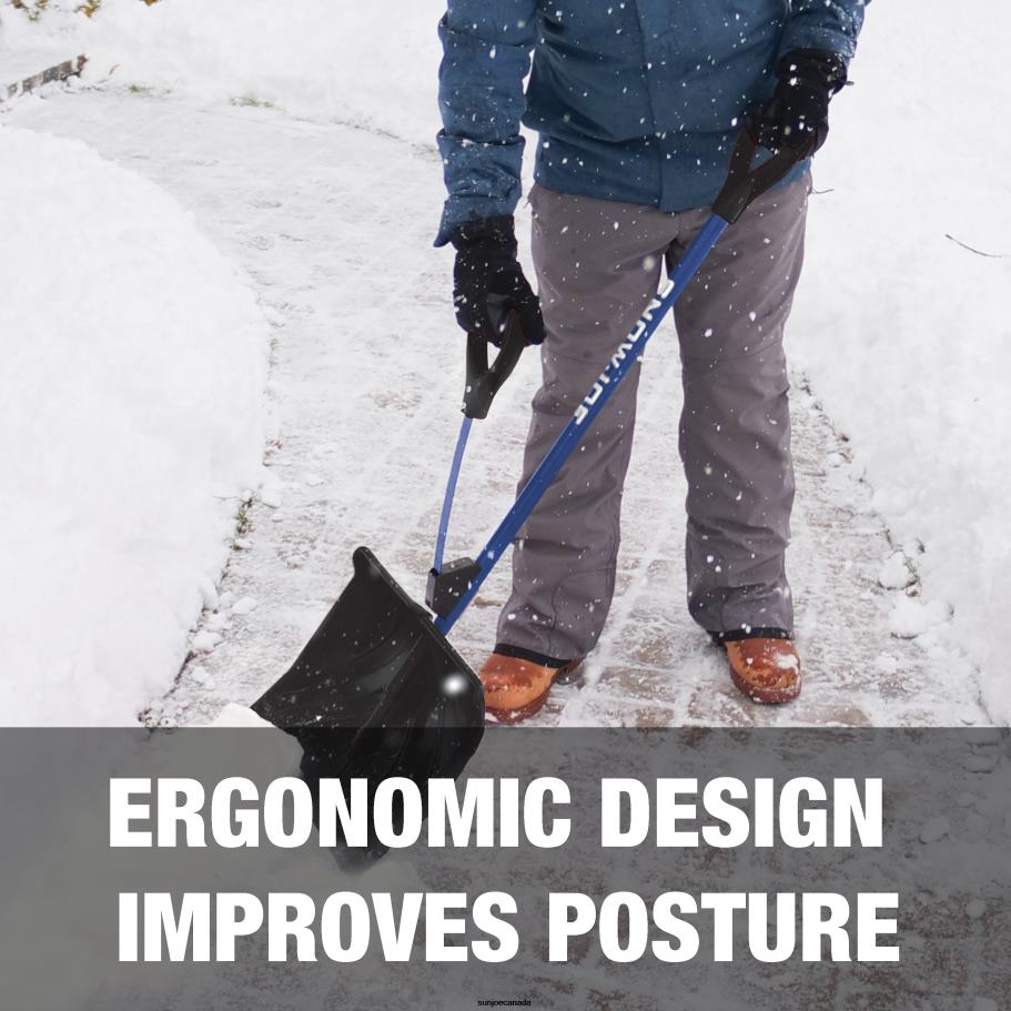 Tools | Sun Joe Snow Joe SJ-SHLV20 Shovelution Strain-Reducing Snow Shovel | 20-Inch | Spring Assisted Handle X862F109