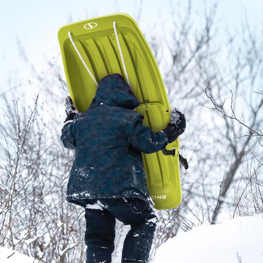 Tools | Sun Joe Snow Joe SJ-SLD34-GRN Snow Sled for Kids 4-8 | Fits 2 Riders | 34-inch (Green) X862F126