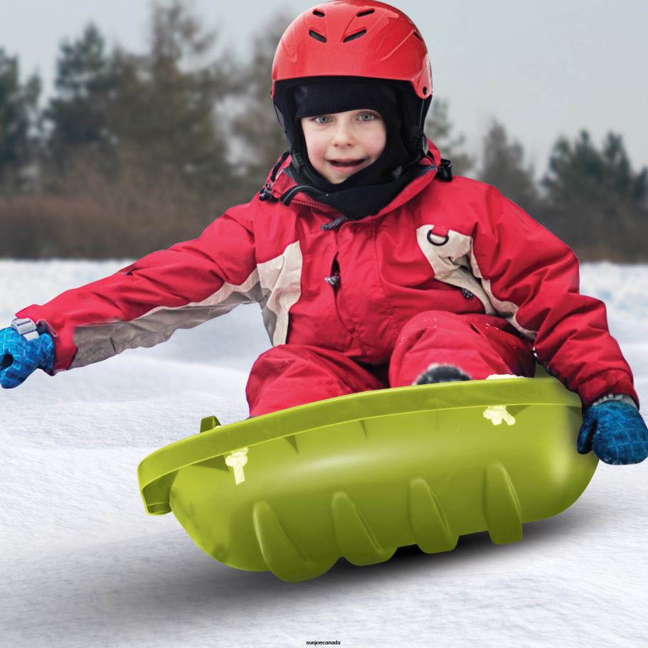 Tools | Sun Joe Snow Joe SJ-SLD34-GRN Snow Sled for Kids 4-8 | Fits 2 Riders | 34-inch (Green) X862F126