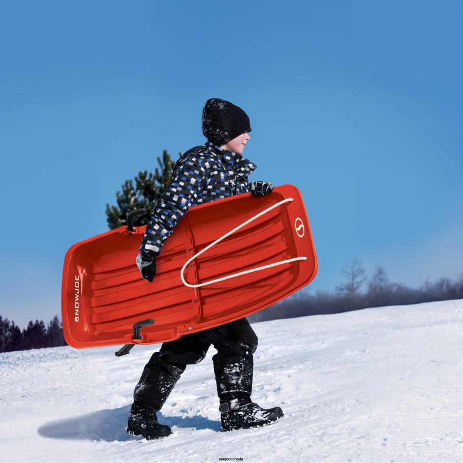 Tools | Sun Joe Snow Joe SJ-SLD34-RED Snow Sled for Kids 4-8 | Fits 2 Riders | 34-inch (Red) X862F710