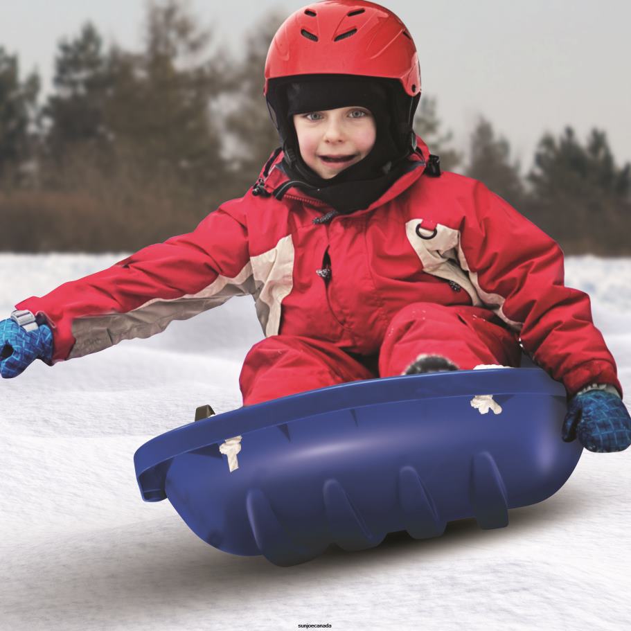 Tools | Sun Joe Snow Joe SJ-SLD34-SJB Snow Sled for Kids 4-8 | Fits 2 Riders | 34-inch (Blue) X862F711