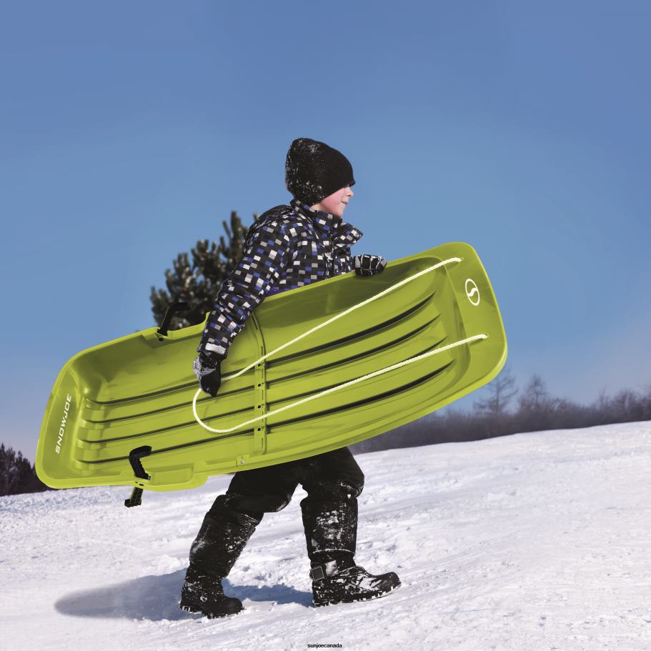Tools | Sun Joe Snow Joe SJ-SLD48-GRN Snow Sled for Kids 4 & Up | Fits 2 Riders | 48-inch (Green) X862F127