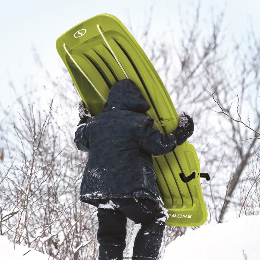 Tools | Sun Joe Snow Joe SJ-SLD48-GRN Snow Sled for Kids 4 & Up | Fits 2 Riders | 48-inch (Green) X862F127