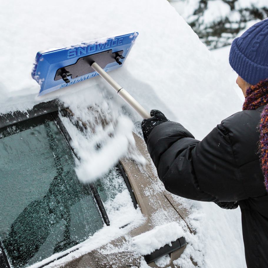 Tools | Sun Joe Snow Joe Telescoping Snow Broom + Brass Ice Scraper Bundle | 18-inch Foam Head X862F7