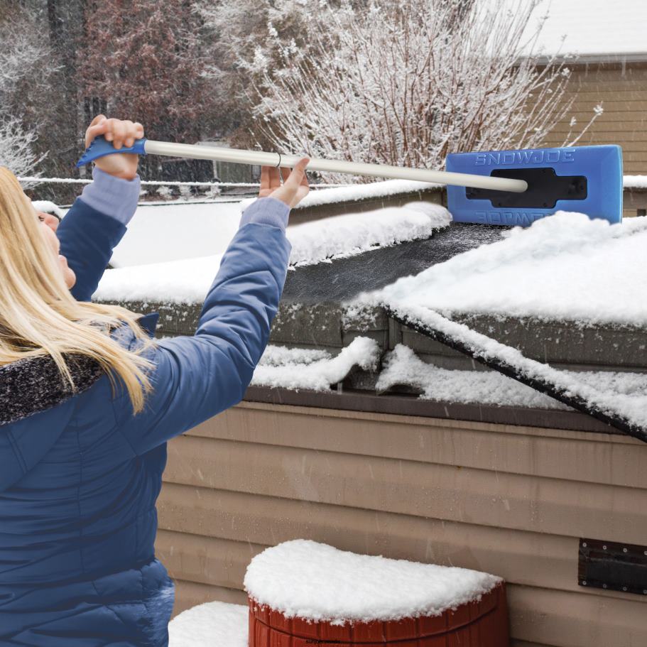 Tools | Sun Joe Snow Joe Telescoping Snow Broom + Brass Ice Scraper Bundle | 18-inch Foam Head X862F7