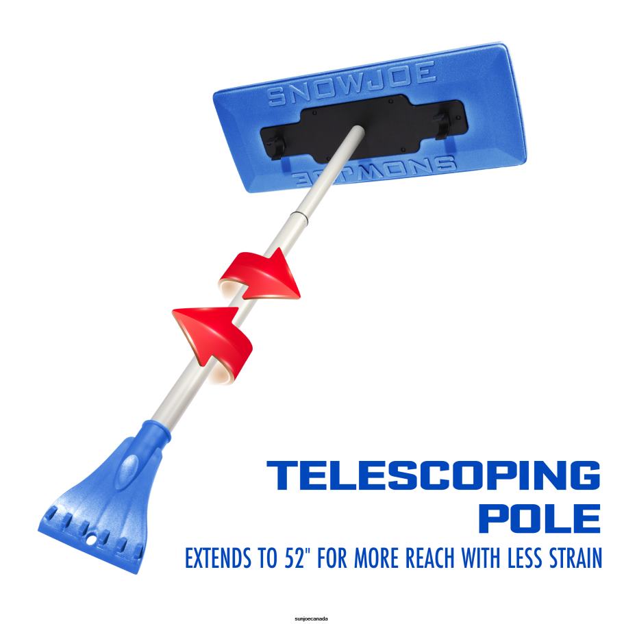 Tools | Sun Joe Snow Joe Telescoping Snow Broom + Brass Ice Scraper Bundle | 18-inch Foam Head X862F7