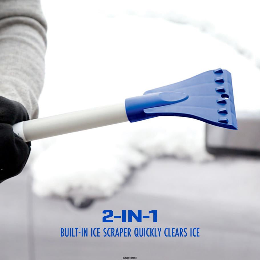 Tools | Sun Joe Snow Joe Telescoping Snow Broom + Brass Ice Scraper Bundle | 18-inch Foam Head X862F7